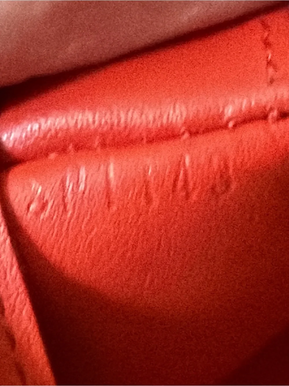Louis Vuitton Red Brazza Long Leather Unisex Bifold Wallet